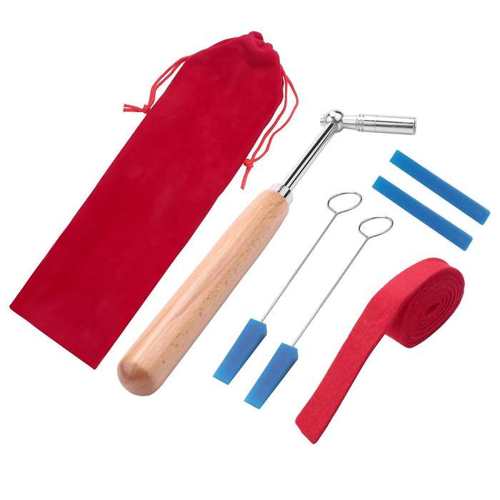Professional Portable Lever Jujube Piano Tuning Tuner Mute and Case Piano Tuning Lever Tools Kit Mu