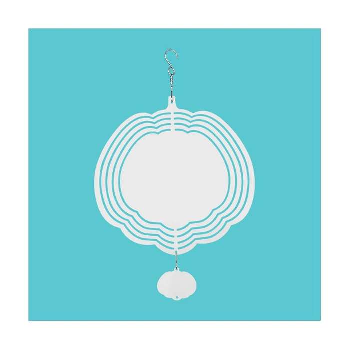 Pumpkin Shape Dimensional Rotating Wind Chime Garden Decoration Sublimation Blank Double-sided Diy