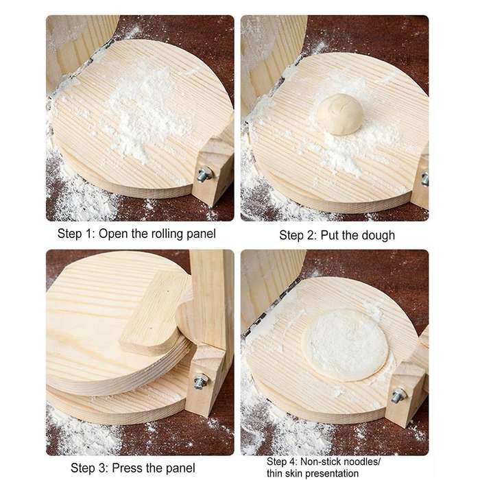 Wood Tortilla Press Dumpling Skin Maker Presser Kitchen Accessories