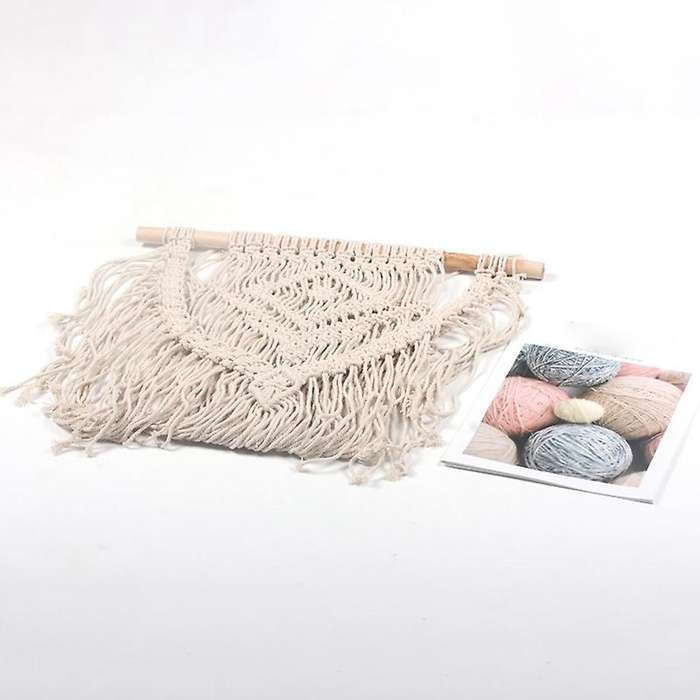 Macrame Wall Hanging Hand Woven Tapestry - Boho Backdrop Decoration