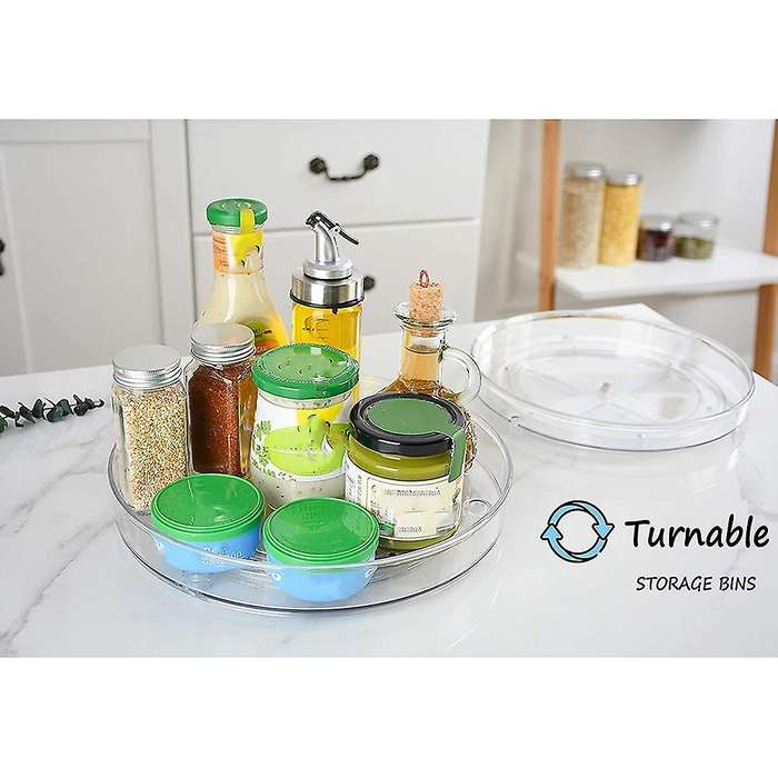 Lazy Cabinet Organizer Turntable Kitchen Organizer for Cabinet L