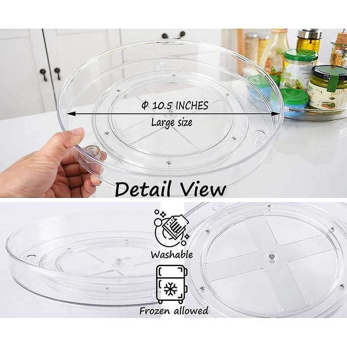 Lazy Cabinet Organizer Turntable Kitchen Organizer for Cabinet L