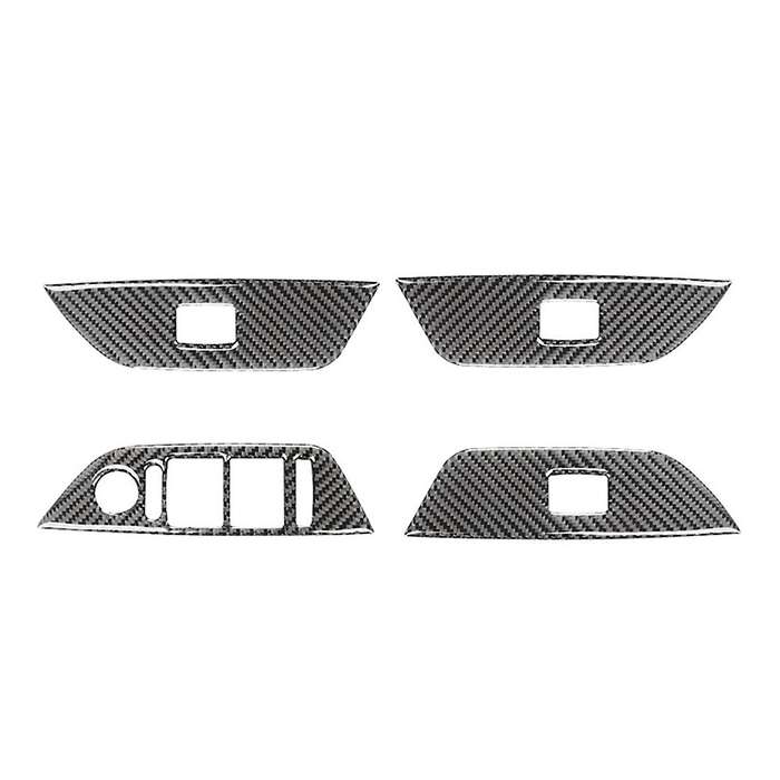 Window Lift Switch Button Trim Cover Carbon Fiber for Bmw- X1 E84