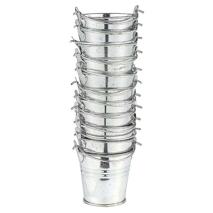 20pcs Mini Metal Bucket Portable Flower Pot Vases Planters Lovely