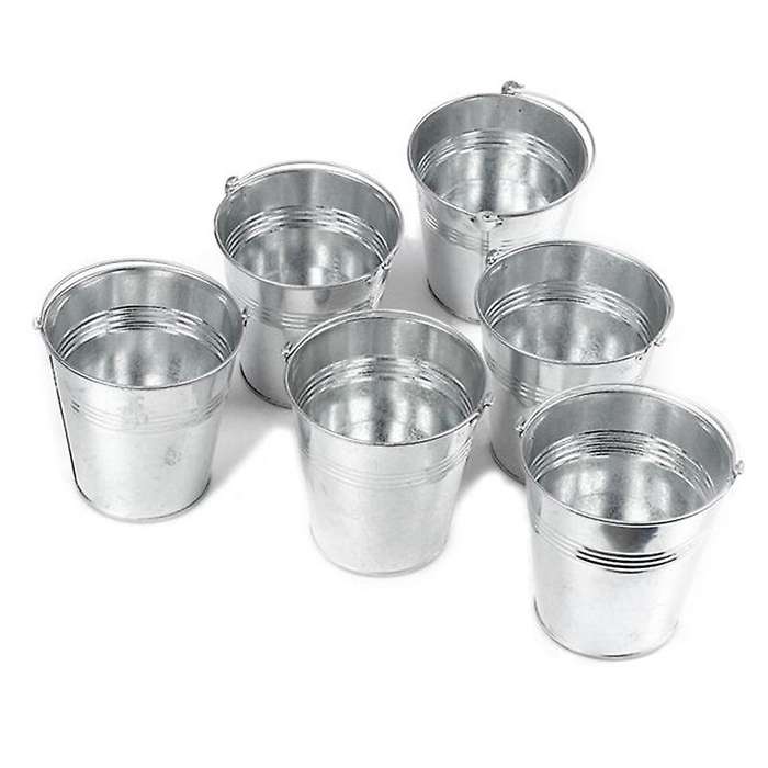 20pcs Mini Metal Bucket Portable Flower Pot Vases Planters Lovely