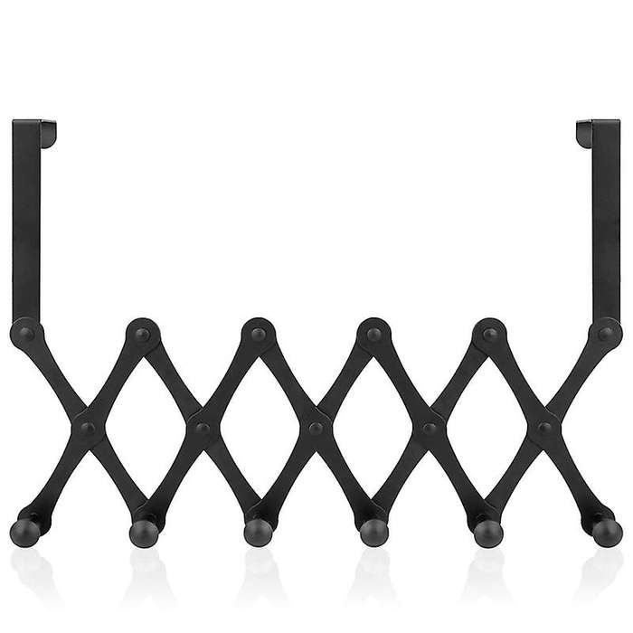 Expandable Over The Door Hook Hanger, Over The Door Rack with 6 Hooks