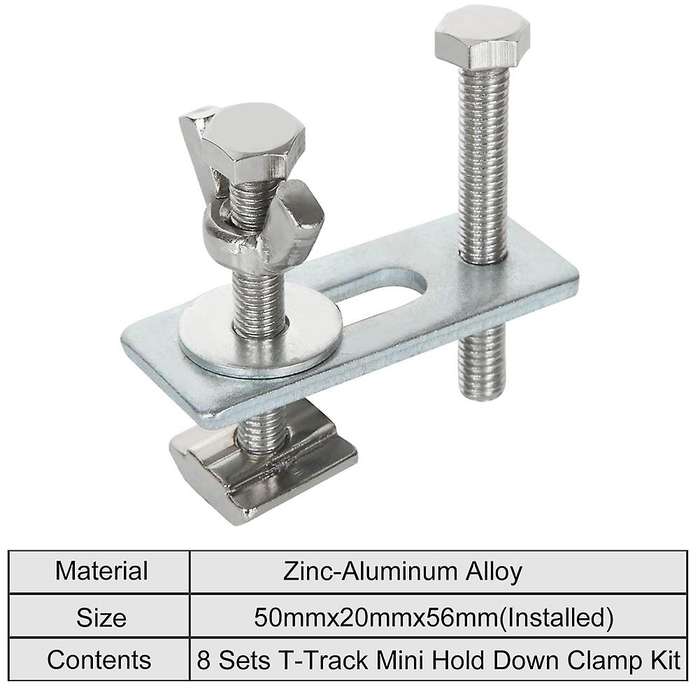 8 Pcs Hold Down Clamp Kit for 3018-pro, 1810-pro Cnc Router Machine