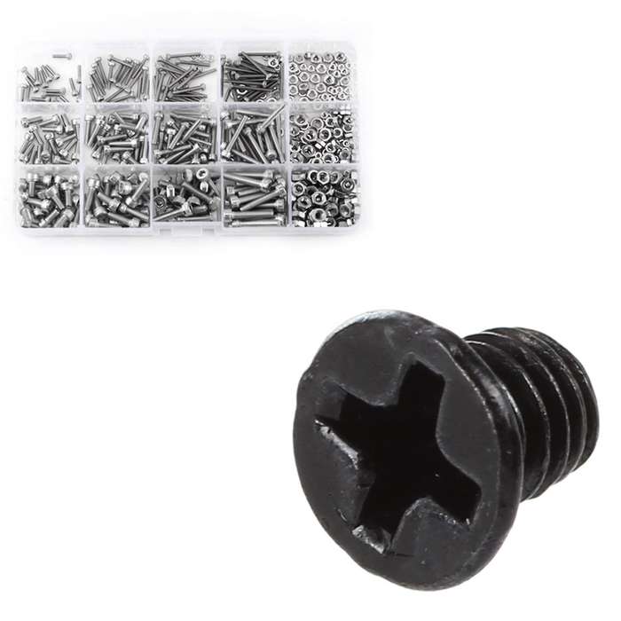 480pcs M2 M3 M4 Hex Socket Screws Set Nuts Repair Tool