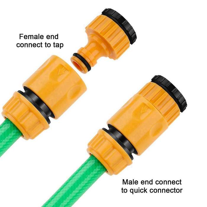 12pcs Garden Irrigation Hose Connectors Kits with Tap & End & Stop