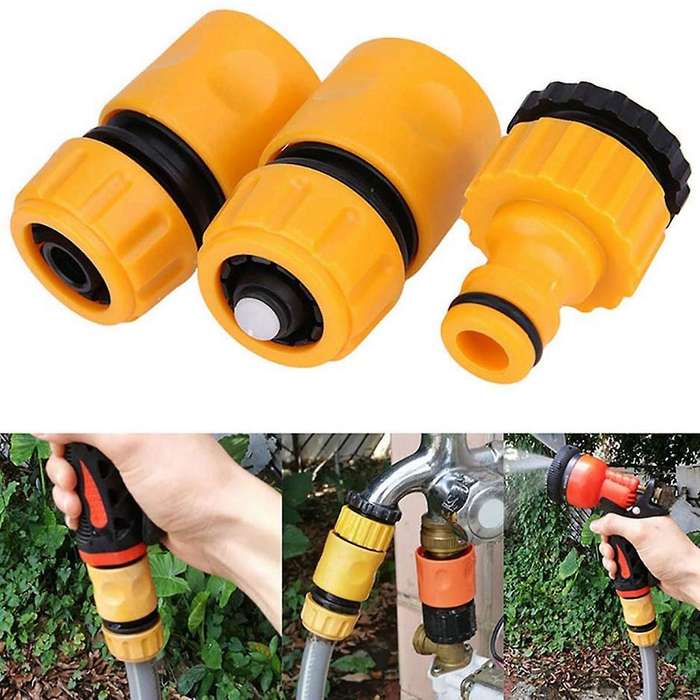 12pcs Garden Irrigation Hose Connectors Kits with Tap & End & Stop