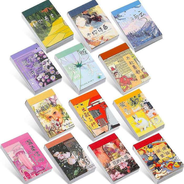 650pcs Washi Sticker Set Adhesive Journaling Scrapbook Paper Stickers