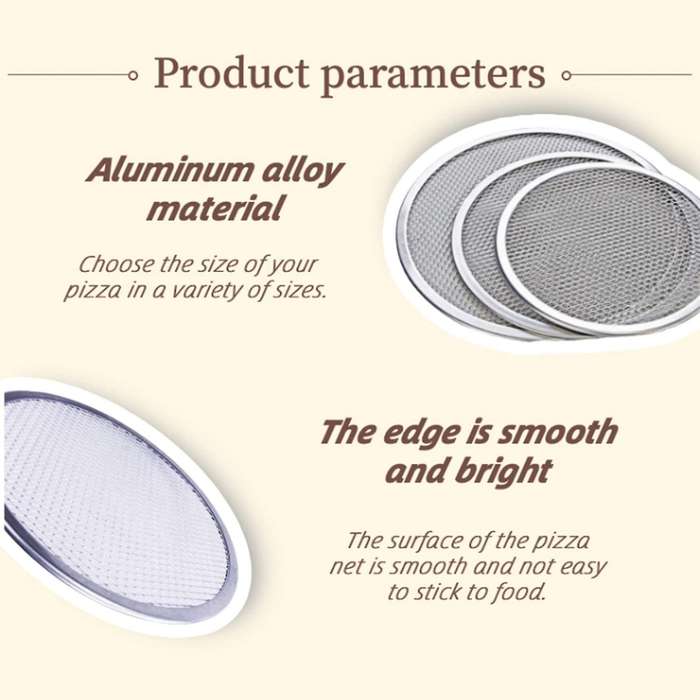 6 Inch Aluminum Pizza Screen Pizza Pan with Holes Pizza Pan