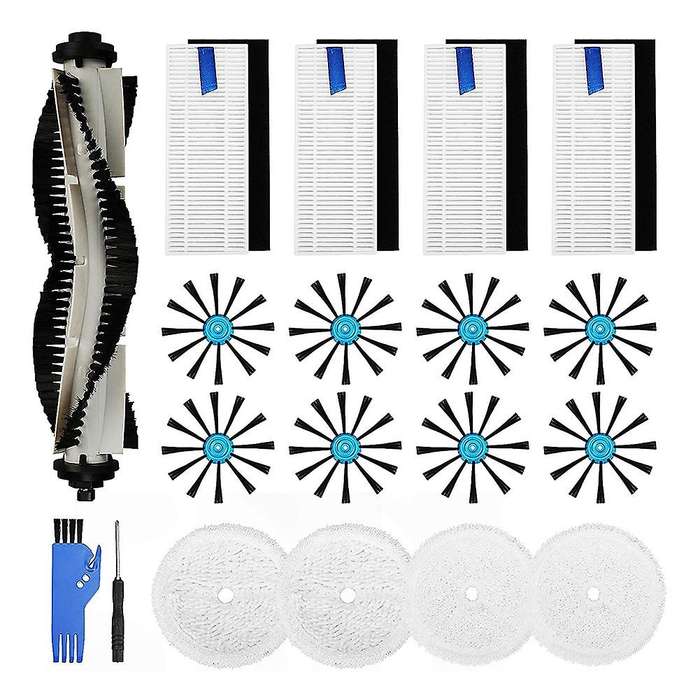 Wet and Dry Robot Vacuum Cleaner, Main Brush, Hepa Filter, Side Brush