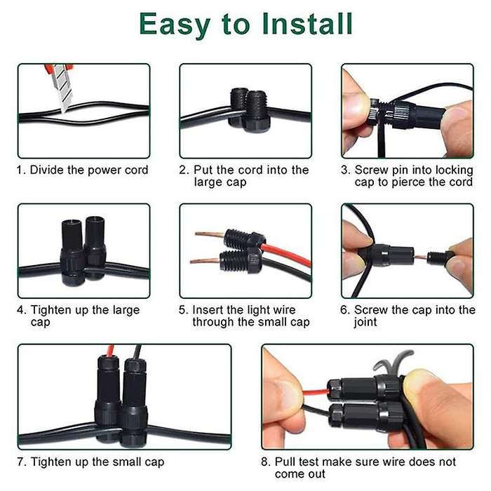 20pcs Low Voltage Landscape Wire Connector - Easy Install Landscape