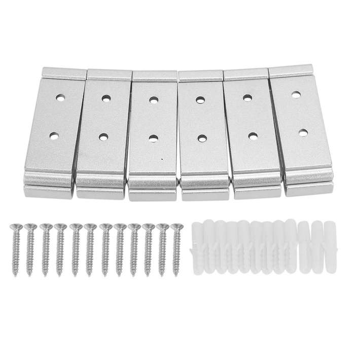 6 Pack Folding Hooks Wall Door Clothes Hooks Alloy Rustproof