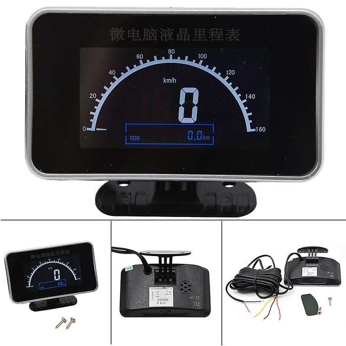 Car Truck 12v/24v 2 In 1 Functions Digital Speedometer Speed Meter