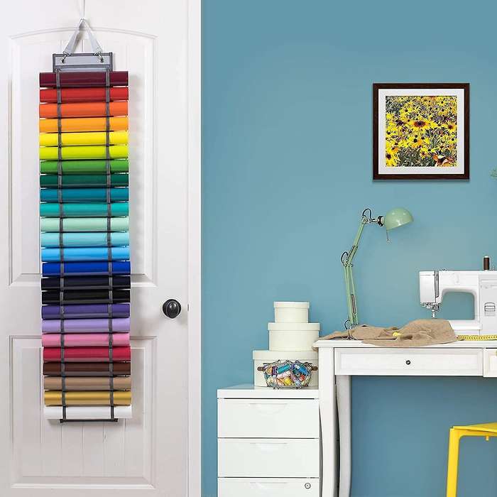 Vinyl Roll Organizer 24 Slots Vinyl Storage Holder Space Saving Bag