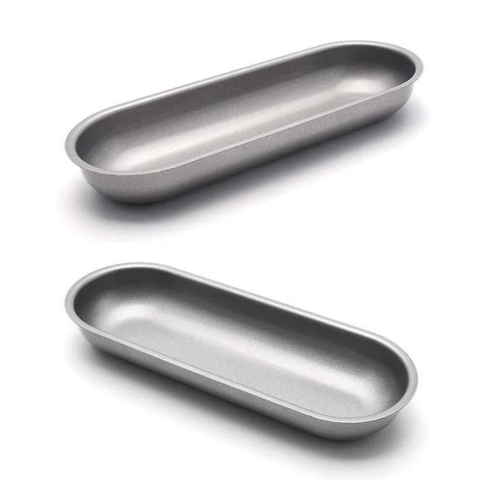 Hot Dog Mold Carbon Steel Sausage Molds Non Stick Bakeware Oval 3pcs