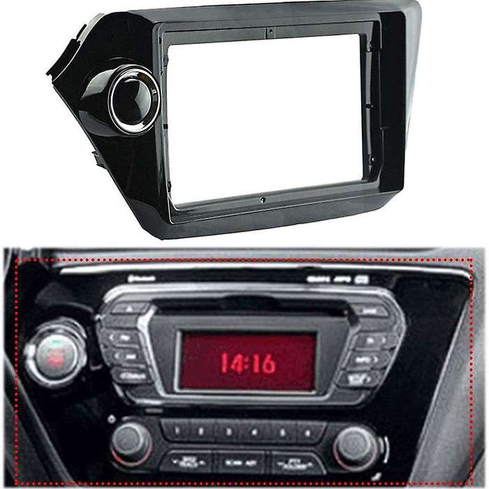 2 Din Car Fascia Radio Frame Car Player Navigation with Cable