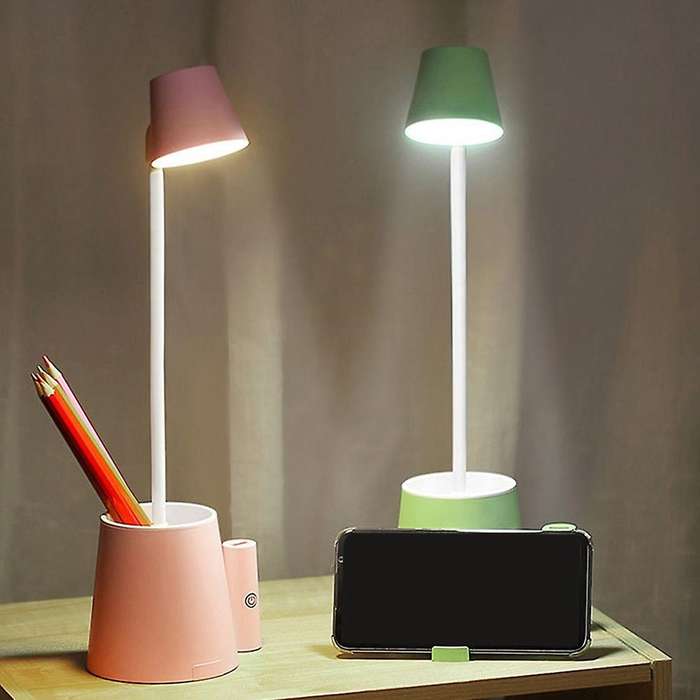 Learning Lamp Desktop Pen Holder Table Lamp Multi-functional Green