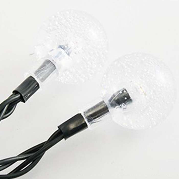 Outdoor Solar String Lights Colorful Led Bubble Ball Lights 7 Meters