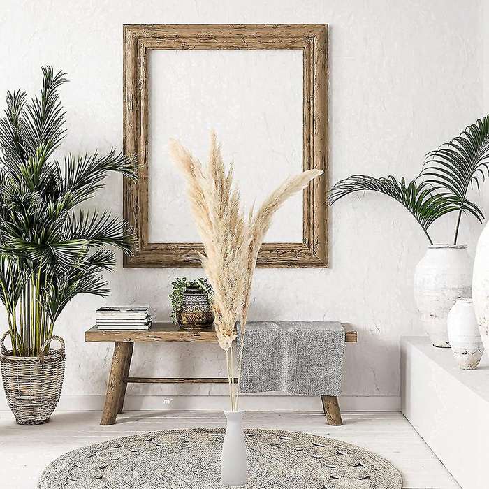 White Ceramic Vase, for Decorative Dried Flowers for Dining Table
