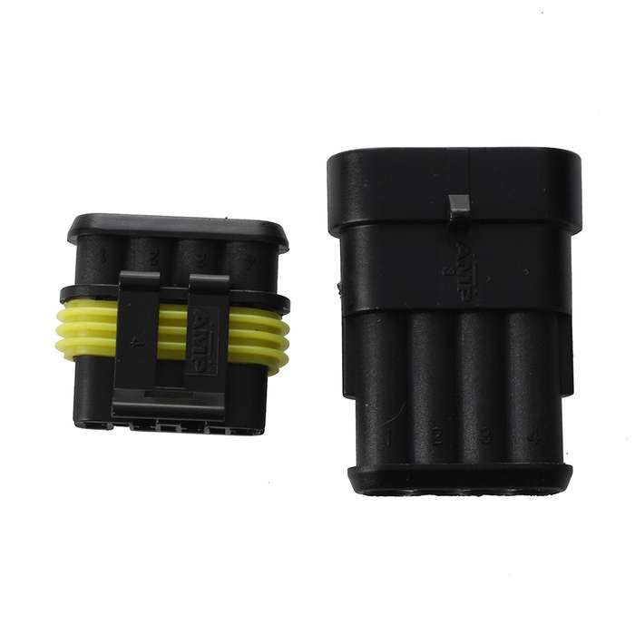 10 Kit 4 Vie Connettore Impermeabile 1,5uto Scooter