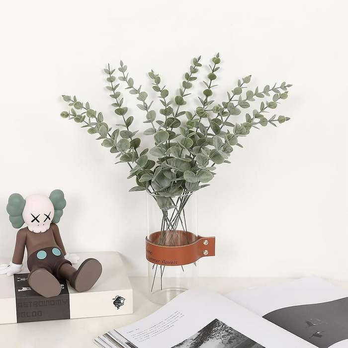 40pcs Artificial Eucalyptus Stems for Flower Arrangement Decor