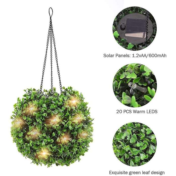 Solar Lantern Hanging Lights Outdoor Waterproof Decor for Yard Porch