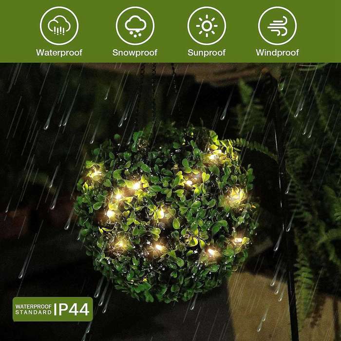 Solar Lantern Hanging Lights Outdoor Waterproof Decor for Yard Porch