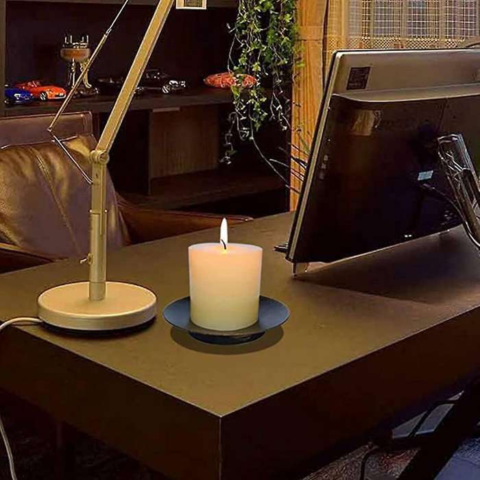 4 Piece Candle Holder for Led and Wax Candle Incense Cone Spa Wedding