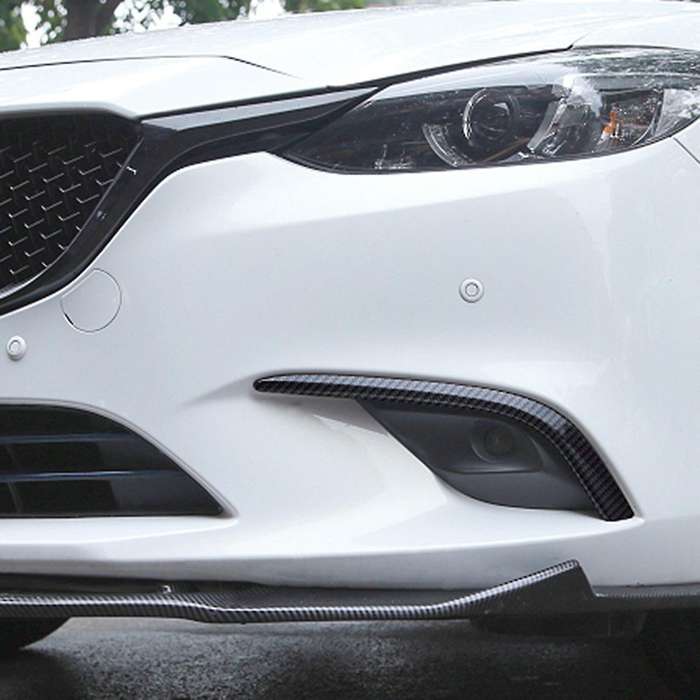 Carbon Fiber Car Front Fog Light Lamp Cover Trim Bumper Molding