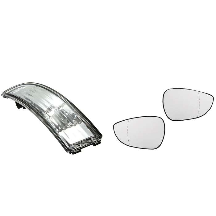 2pcs Car Left Right Rear View Wing Mirror Lens Glass for Ford