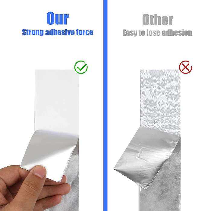 Aluminum Foil Tape 2in X 164ft Insulation Adhesive Metal Tape