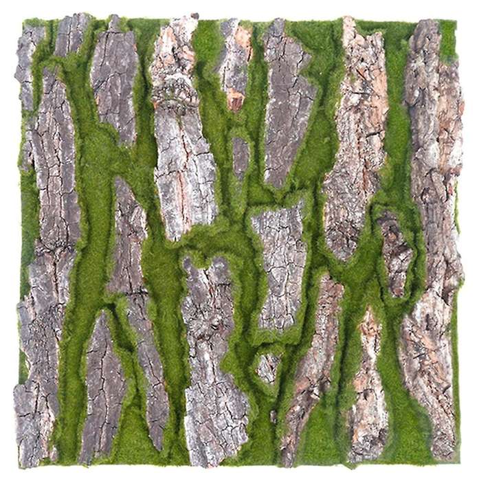 Simulation Tree Bark Home Sewer Decoration Fake Tree Bark Green-b