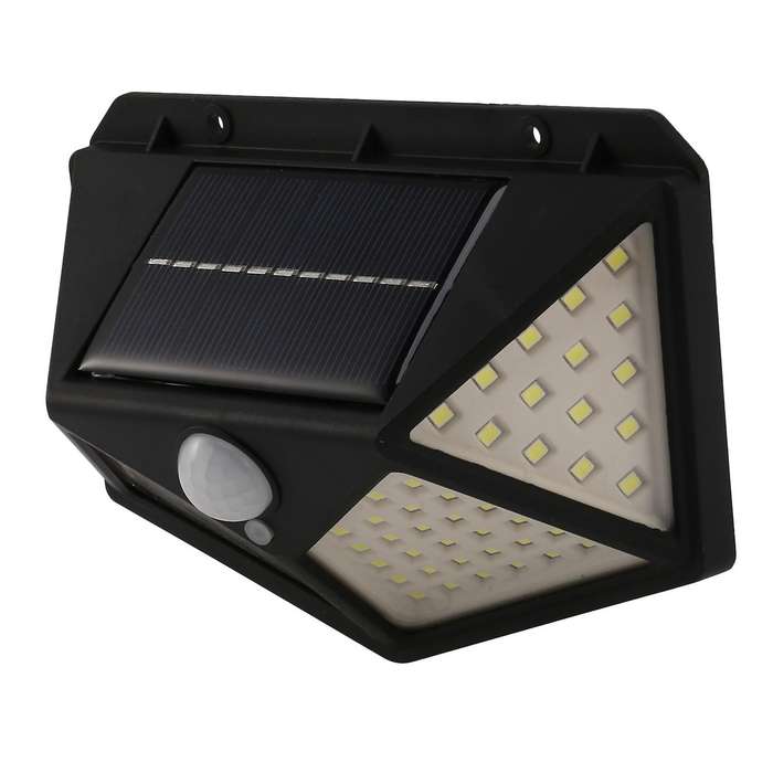 2x 100 Led Solar Power Wall Light Light-sensing Control Lamp