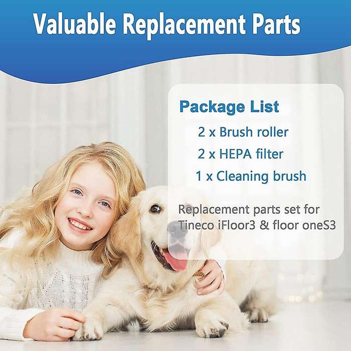 Replacement Parts Brush Rollers Filters Compatible for Tineco Ifloor3