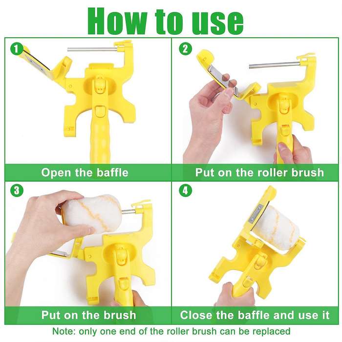 11pcs Paint Roller Brush Set Paint Roller Brush Home Improvement Tool