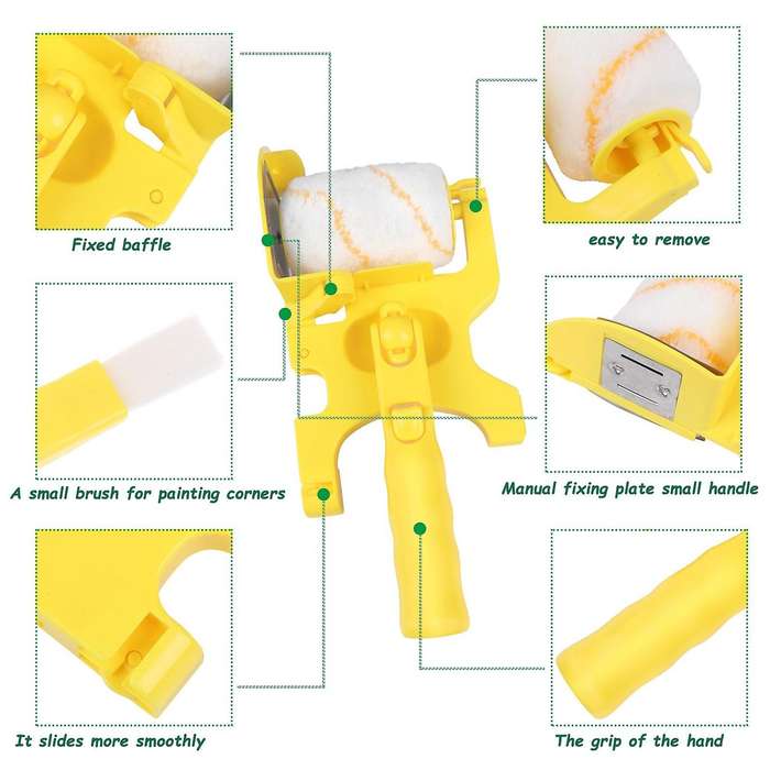 11pcs Paint Roller Brush Set Paint Roller Brush Home Improvement Tool