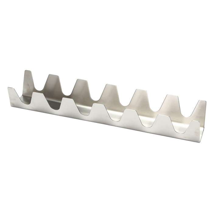 2pcs Stainless Steel Tortilla Stands, Taco Tongs, Wavy Pancake Stand