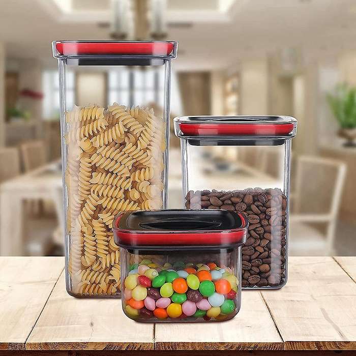 Cereal Storage Containers Airtight, Plastic Food Containers with Lids