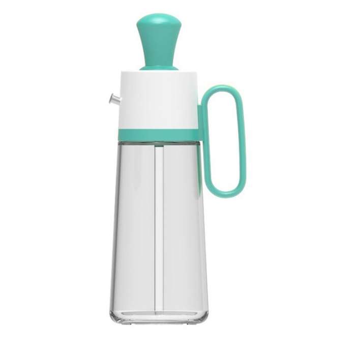 Glass Oil Bottle with Silicone Brush, for Kitchen Cooking, Baking B