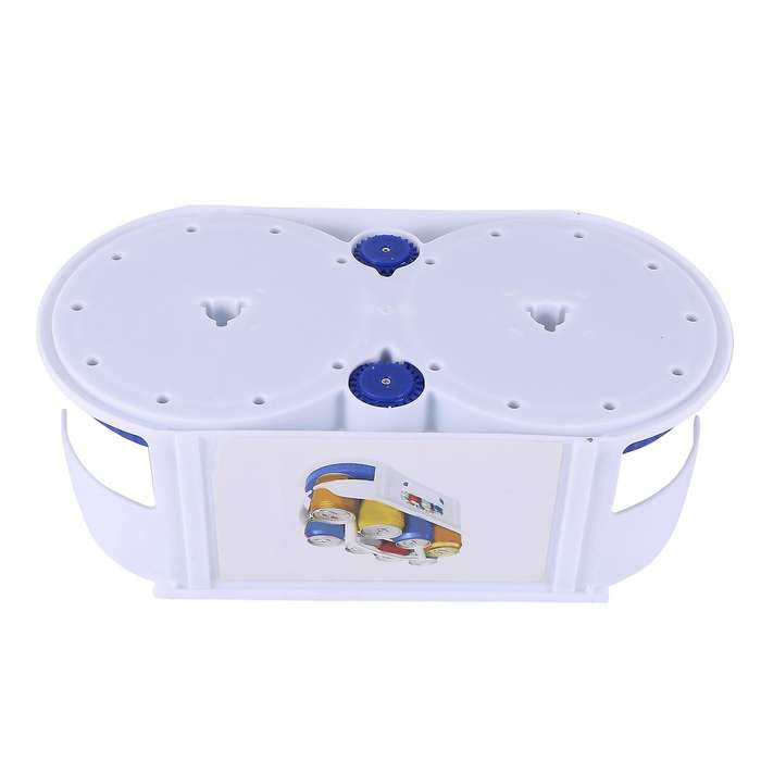 Double Roller Rotating Storage Box Roto Caddy Swivel Organizer