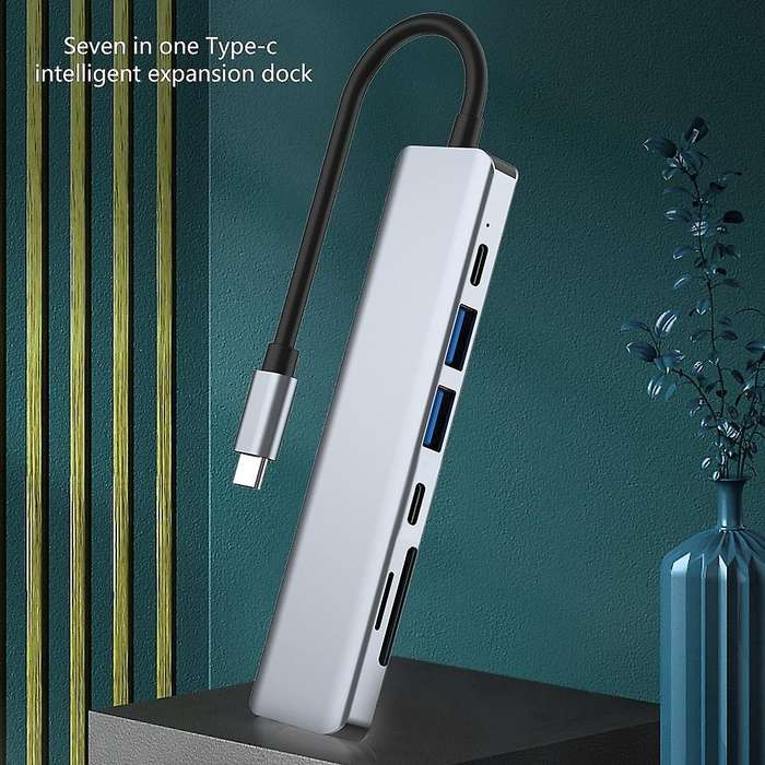 Type C to Hdmi-compatible 4k Usb-c 3.0 Adapter Hub for Macbook