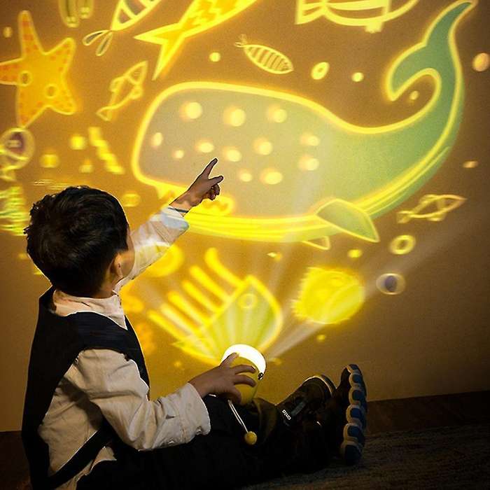 Small Rocket Clock Projection Lamp Usb Countdown Bedside Led A