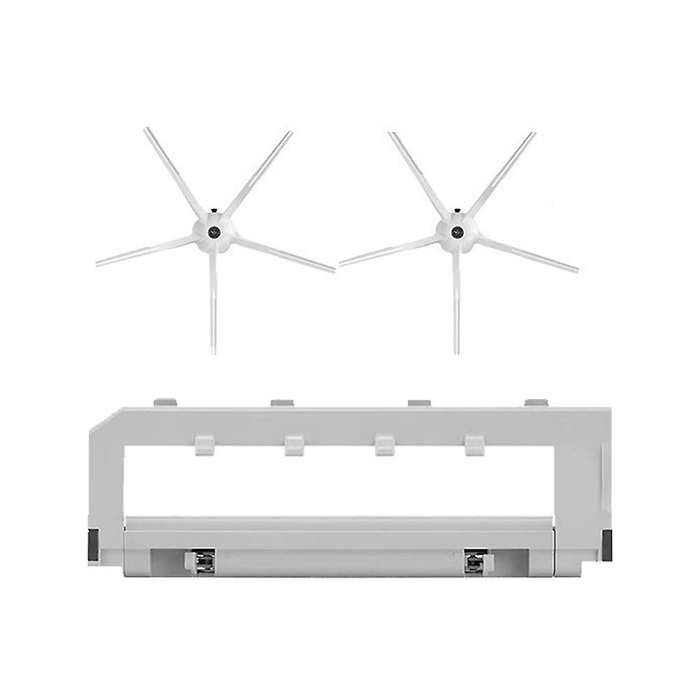 Side Brush Main Brush Cover Spare Replacements for Xiaomi White