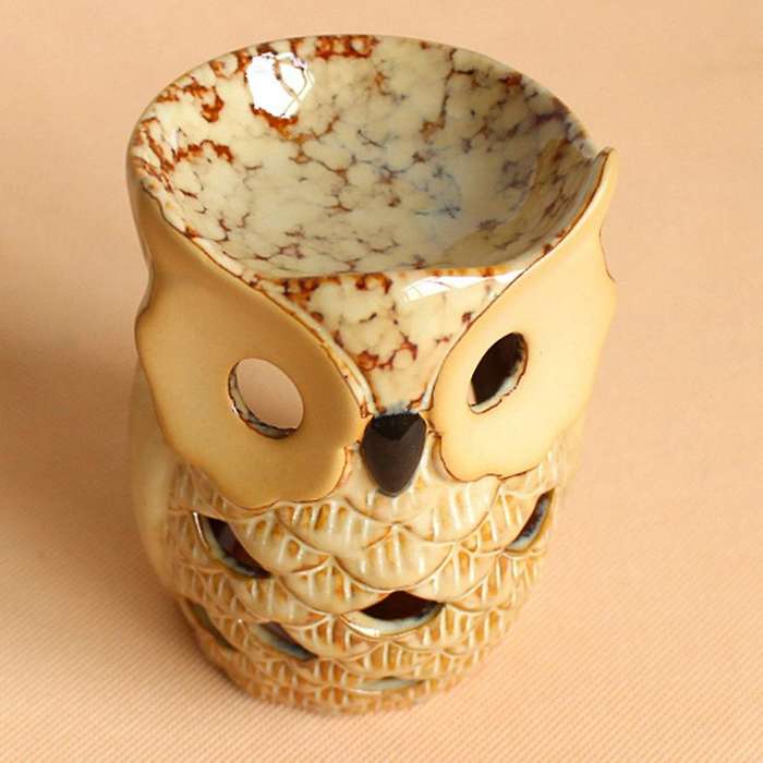 2pcs Owl Decor - Owl Statue Candlestick Holder, Figurines Home Decor