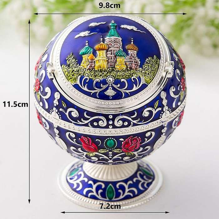 Windproof Ash Tray Zinc Alloy Tabletop Portable Home Decor Ashtrays,1
