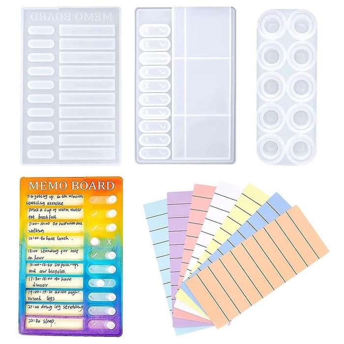 Memo Board Resin Molds, for Home Travel Planning Reminder Tool