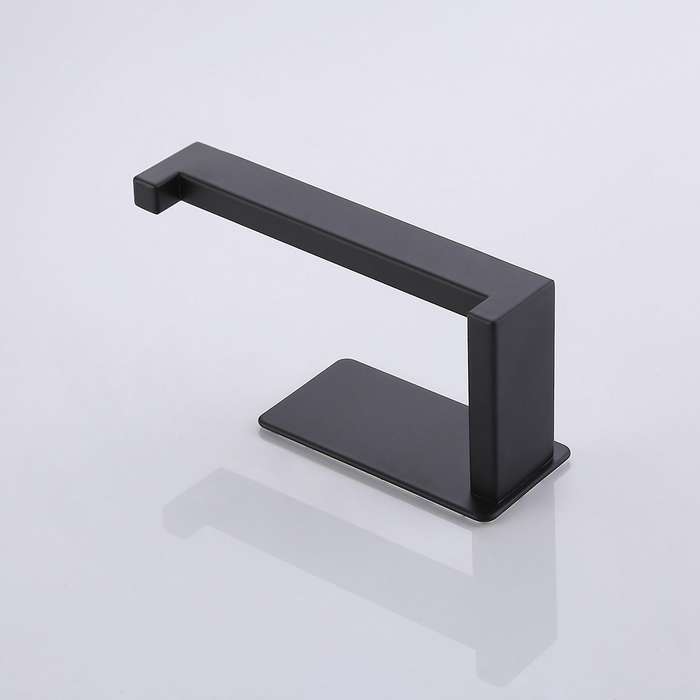 Toilet Paper Holder Matte Black, Roll Holders for Bathroom & Kitchen